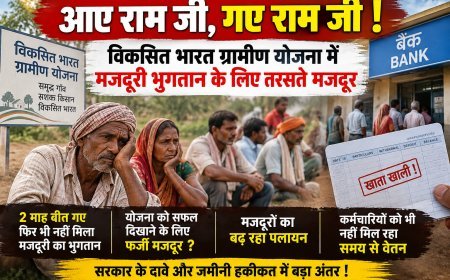 आए राम जी, गए राम जी! विकसित भारत ग्रामीण योजना में मजदूरी भुगतान के लिए तरसते मजदूर